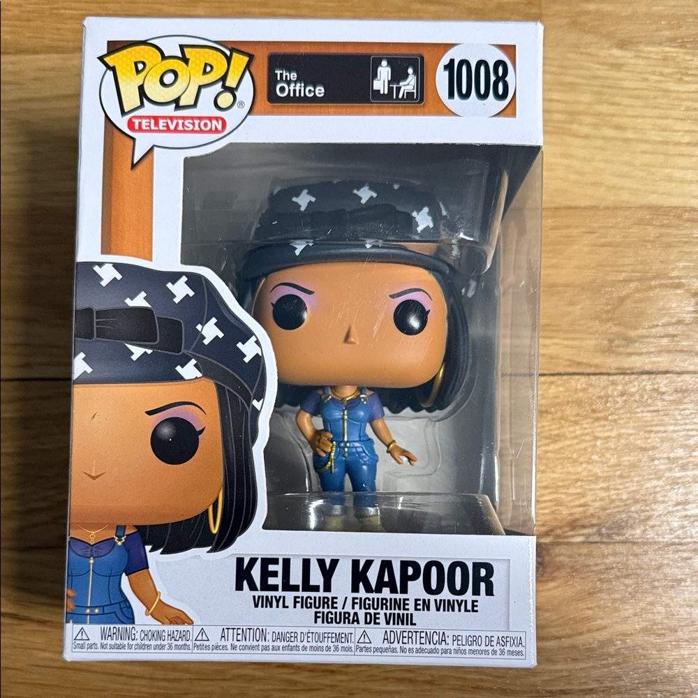Funko Pop Kelly Kapoor with Black Hat and Blue Outfit